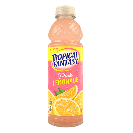 Tropical Fantasy Pink Lemonade – 22.5 oz Bottles (24 Count Case)