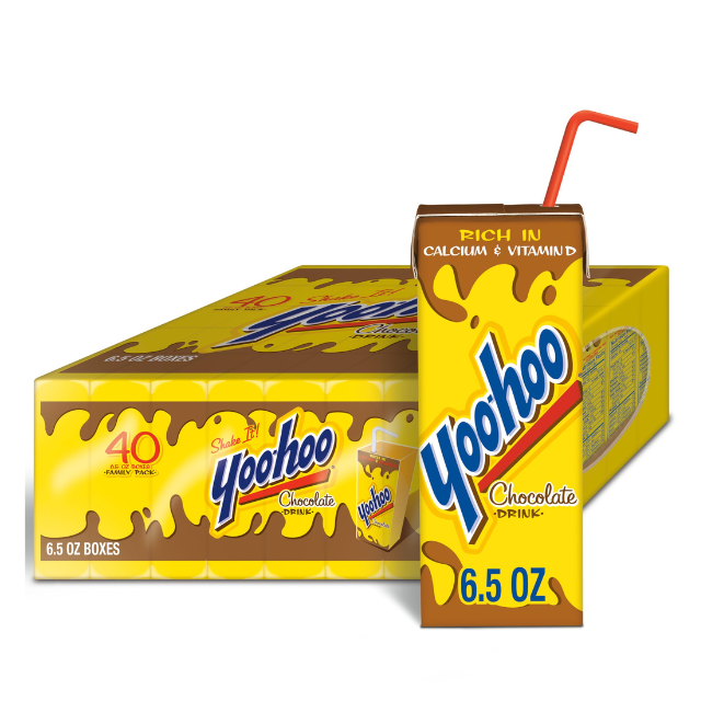 Yoo-hoo Chocolate Drink – 6.5 oz Boxes (40 Count Pack)