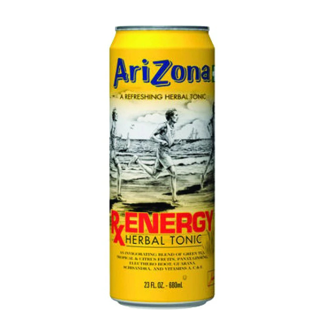 Arizona Rx Energy Herbal Tonic – 23 oz Can (24 Count)