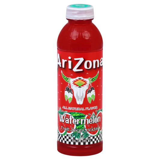 Arizona Watermelon Juice Cocktail – 20 oz Bottle (24 Count)