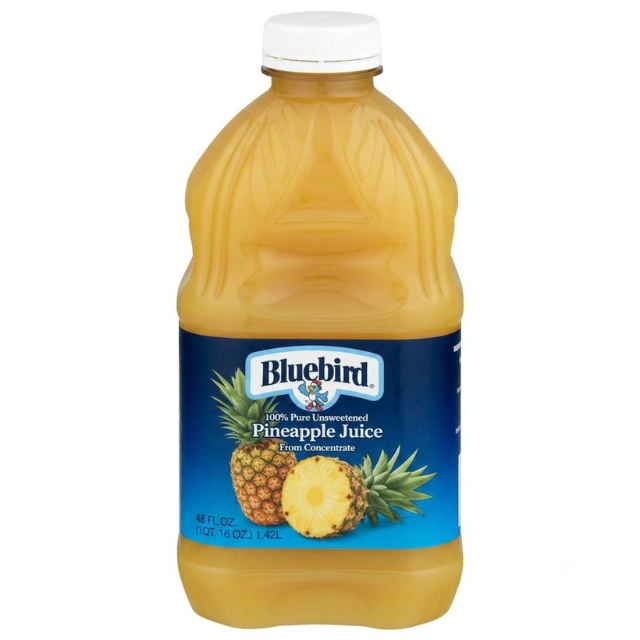 Bluebird Pineapple Juice – 48 oz (24 Count Case)