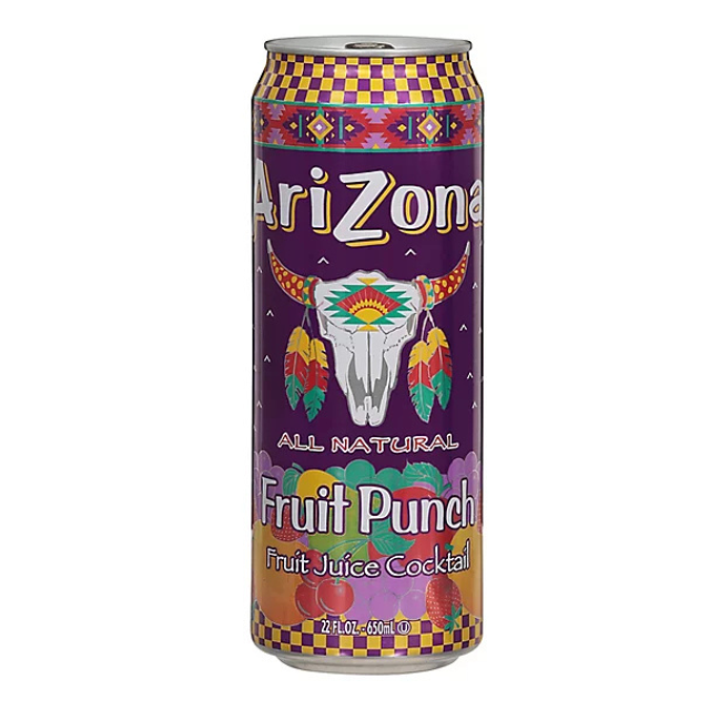 Arizona Fruit Punch Juice – 23 oz Can (24 Count)