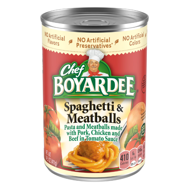 Chef Boyardee Spaghetti & Meatballs – 15 oz Single Can
