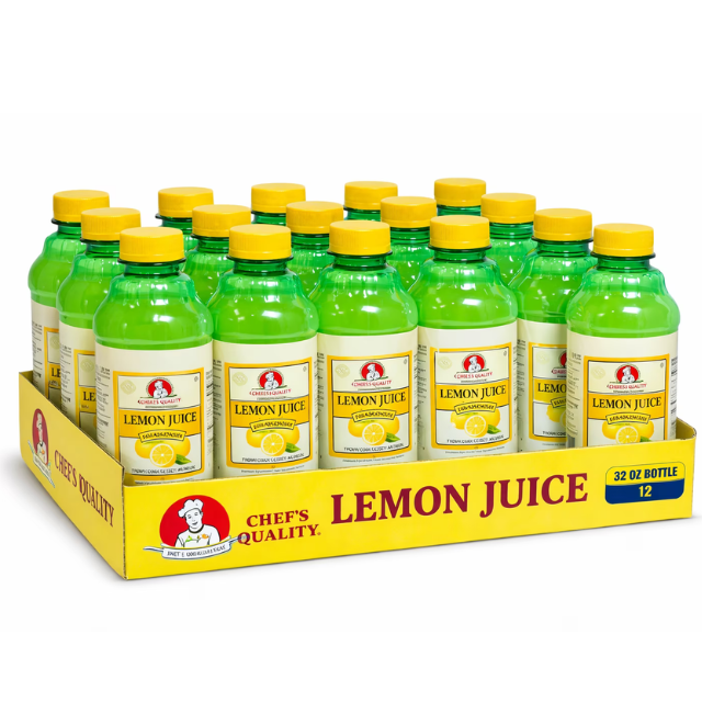 Chef Choice Lemon Juice – 32 oz (12 Count Case)