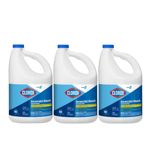 Clorox Concentrated Bleach – 121 oz (3 Count Case)