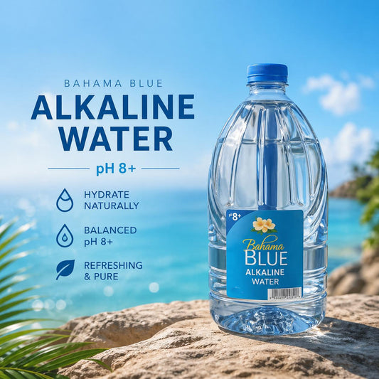 Bahama Blu Alkaline Water – 16.9 oz Bottle